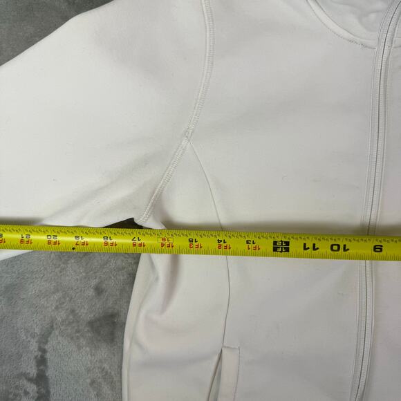 VTG Y2K Salomon white soft shell fleece lined activewear jacket womens Small - Picture 9 of 11